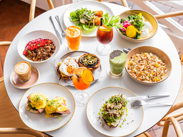 a breakfast feast at Diggies Kiama