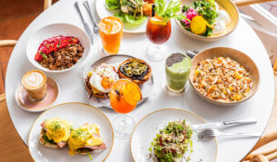 a breakfast feast at Diggies Kiama