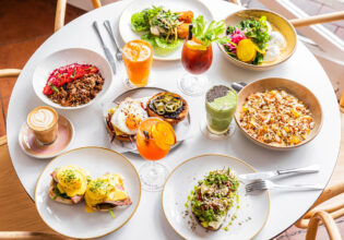 a breakfast feast at Diggies Kiama