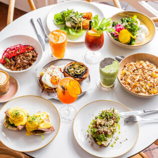 a breakfast feast at Diggies Kiama