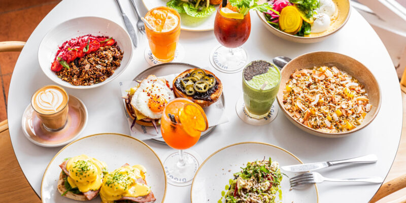 a breakfast feast at Diggies Kiama