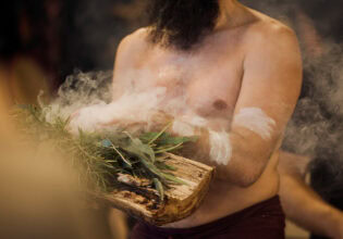 Smoking ceremony and Welcome to Country at Sydney's National Indigenous Art Fair