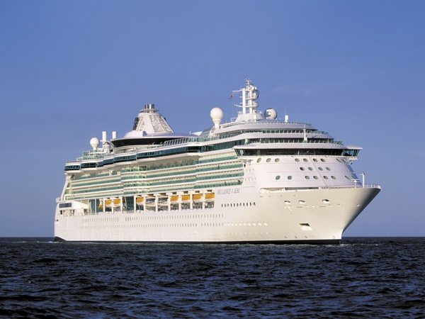 the Royal Caribbean’s Brilliance of the Seas sailing at sea