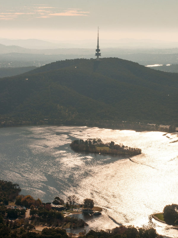 the Telstra Tower on the summit of Black Mountain