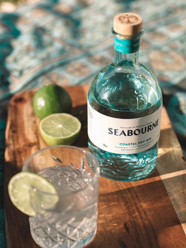 Bottle of Seabourne Distillery's Coastal Dry Gin