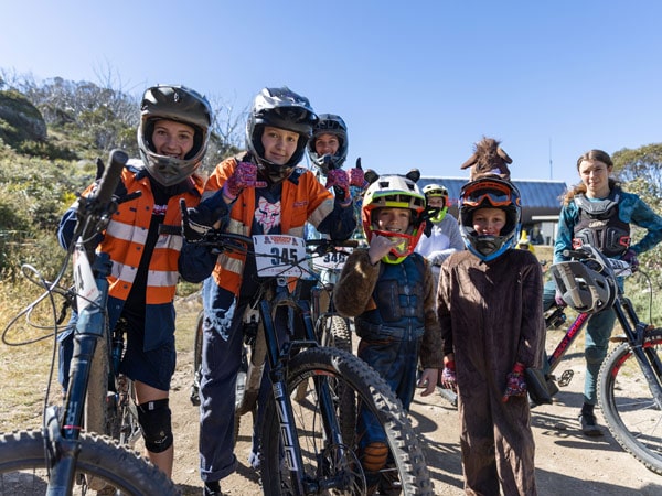 kids participating the closing weekend at Thredbo MTB