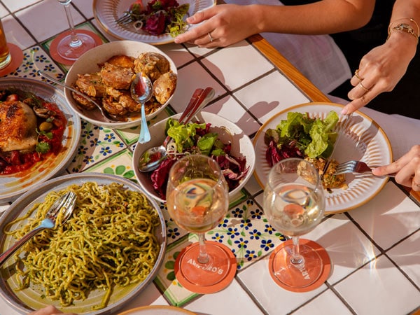 Arturo's bottomless brunch spread in Sydney