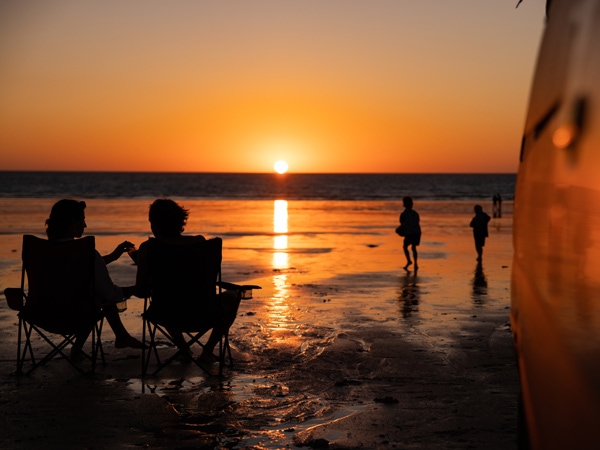 incredible sunset views on Cable Beach, Broome