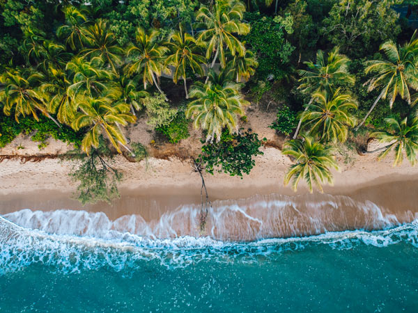 Clifton Beach aerial shot near Cairns