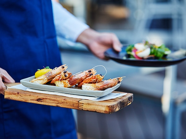 seafood on City Beach, Perth