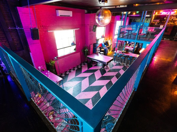 a look inside the dining interior of Evie’s Disco Diner