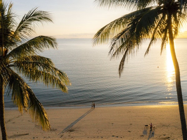 Four Mile Beach drone shot in Port Douglas