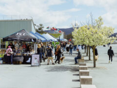 market stalls at Little Burley Market, Canberra