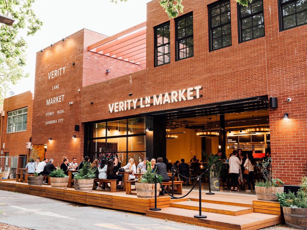 Verity Lane Market in Canberra