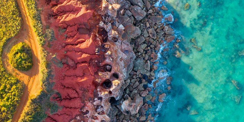 a colourful landscape of Gantheaume Point, Broome