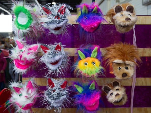 puppet display at Handmade Market, Canberra