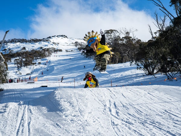 snowboarding in Thredbo with Ikon Pass