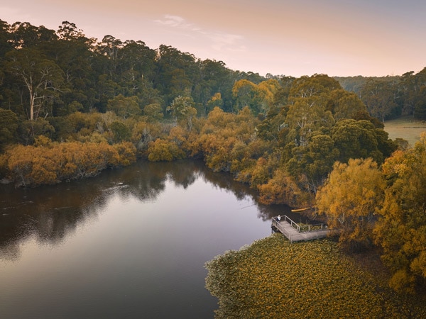 a scenic view of the Jubilee Lake