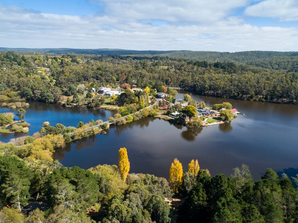 a scenic view of Lake Daylesford
