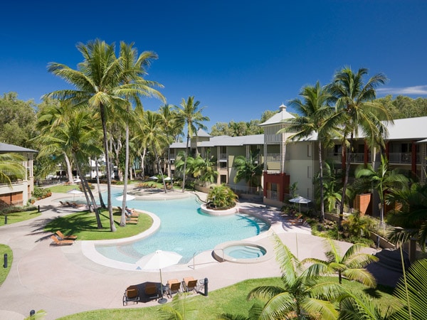 the outdoor pool at Mantra Amphora Palm Cove