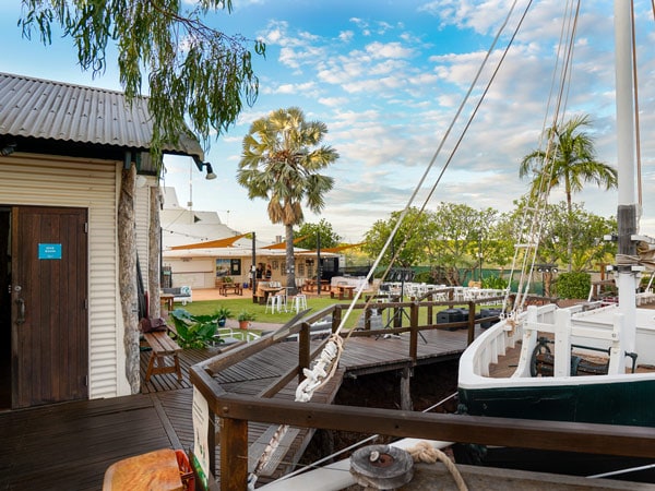 a Pearl Luggers tour in Chinatown, Broome