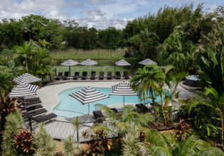 the pool at The Lord Byron