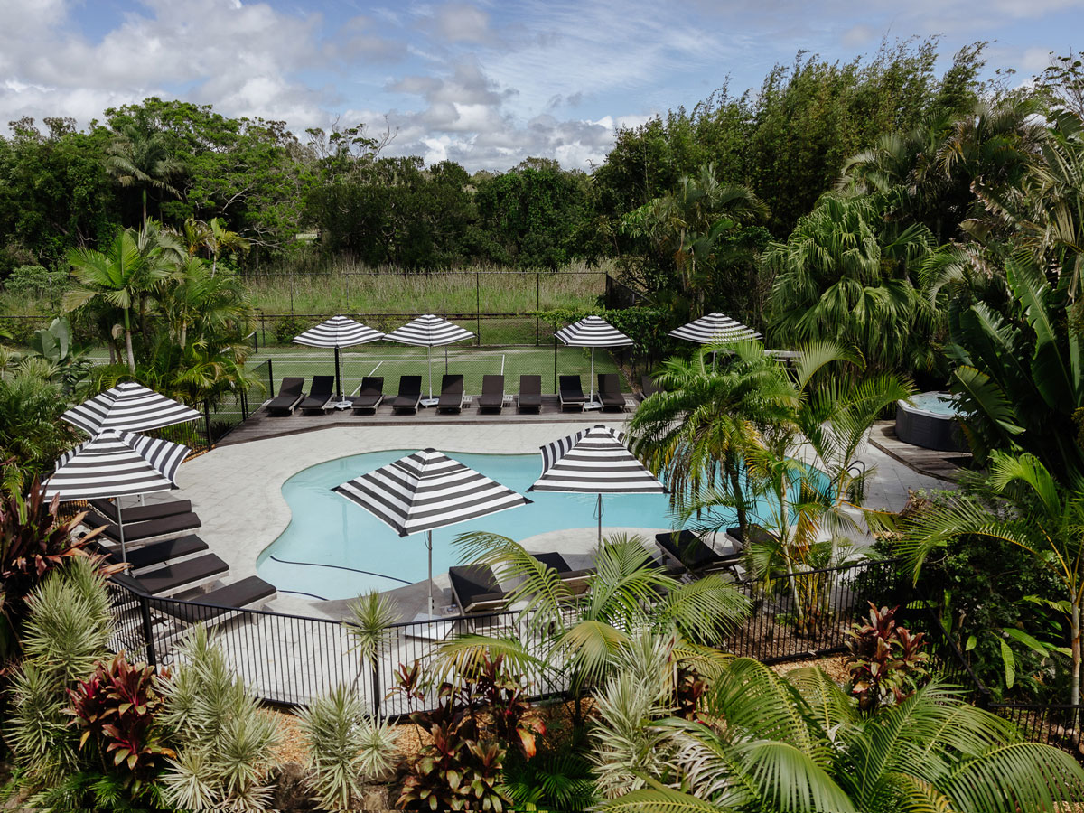 the pool at The Lord Byron