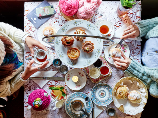 tea and sweet treats at The Tea Cosy in The Rocks