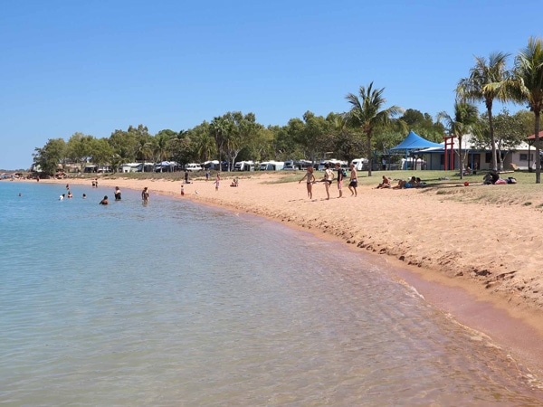 people enjoying on Town Beach, Broome