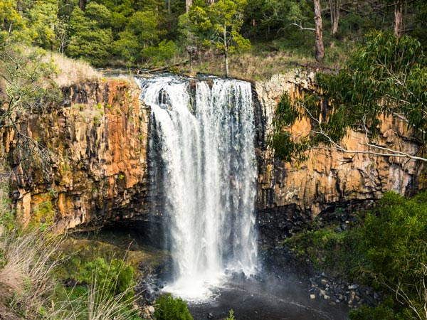 the Trentham Falls in Coliban River Scenic Reserve