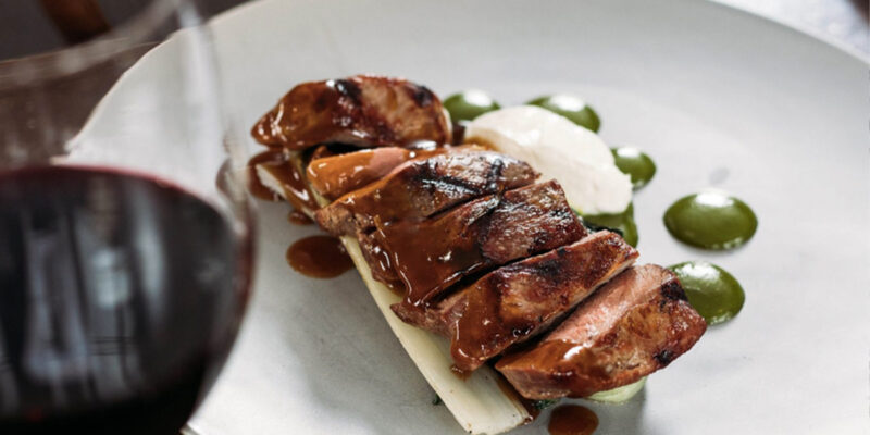 A dish at Cascades restaurant in Thredbo.