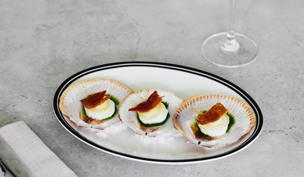 scallops at Vivo Palm Cove