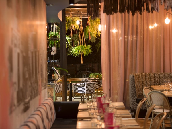 an elegant dining interior at Agostinis Italian restaurant