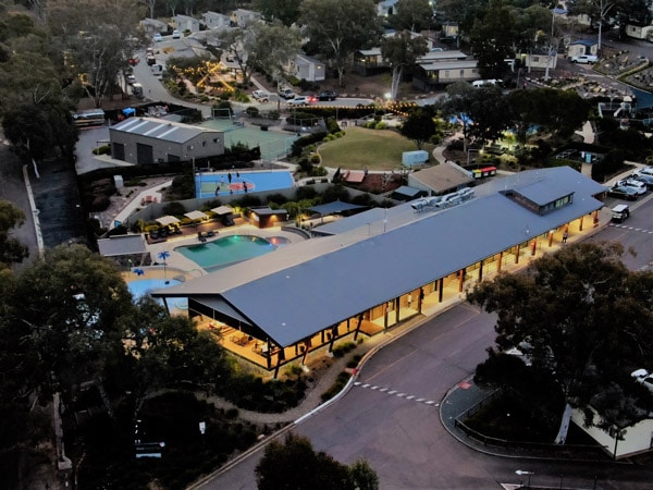 an aerial view of Alivio Tourist Park