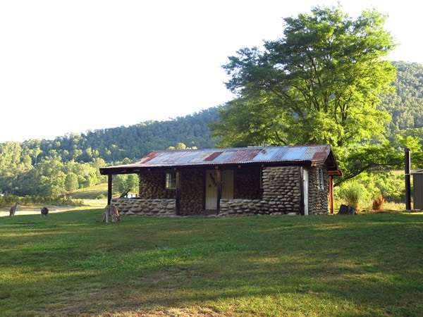 Keebles Hut at Behrs Flat along Geehi Huts walking track