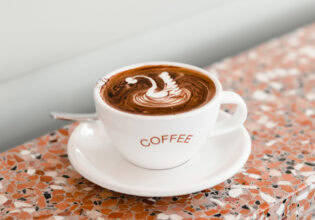 a cup of coffee at Arc, Canberra