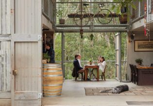The cellar door at Mount Towrong Winery near Daylesford