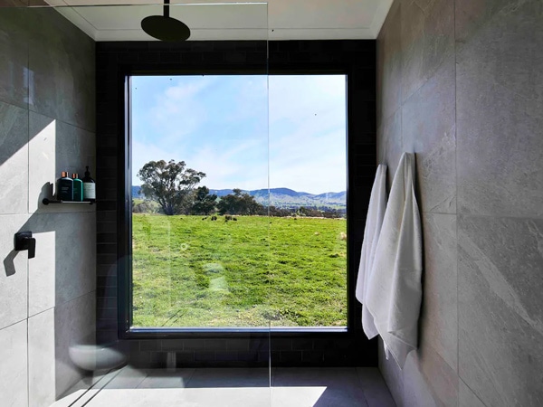 a private bath in Horseshoe Hideaway, Mullion