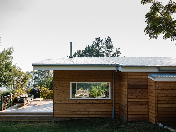 the cottage exterior at Jamberoo Valley Farm