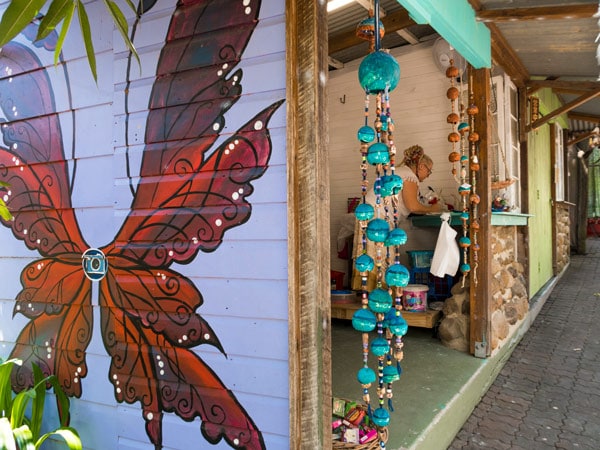 a beautiful mural at Kuranda Original Rainforest Markets