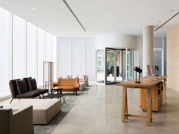 the lobby at Little National Hotel