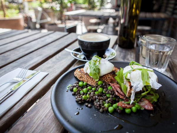 a close-up of food at Mocan & Green Grout