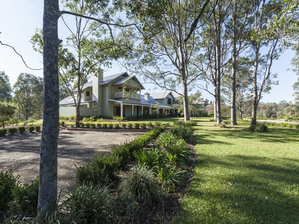 lush greenery outside Restaurant Botanica, Hunter Valley
