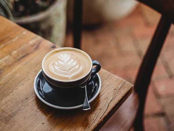 a cup of coffee at The Front Café and Gallery, Canberra