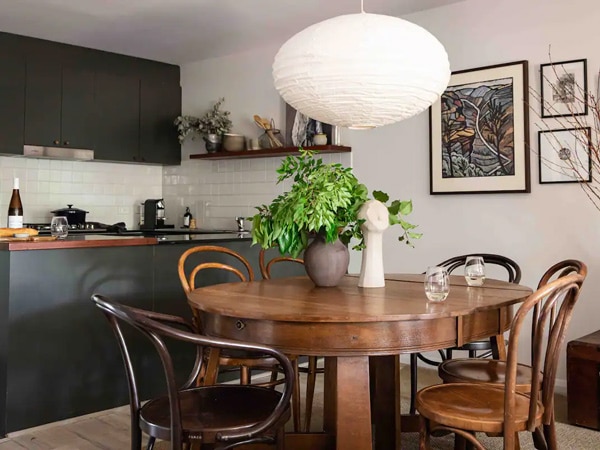 the dining table at The Kindred, Braddon