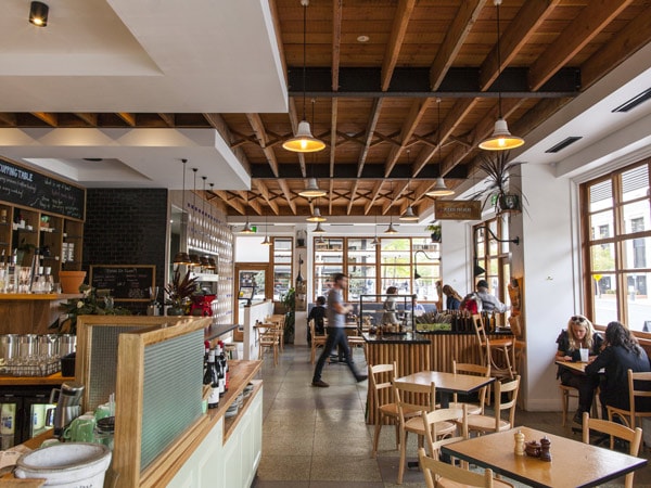 the cafe interior at The Cupping Room, Canberra