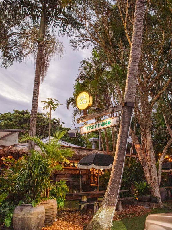 lush greenery surrounding Wake Up Byron Bay