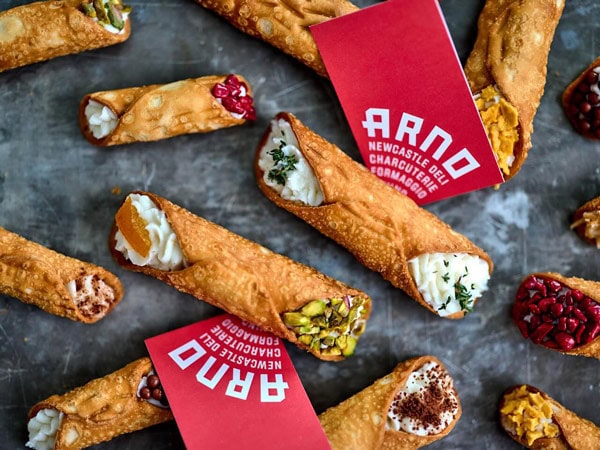 cannolis at Arno Deli, Newcastle