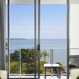 a balcony with sea view at Mantra Trilogy Cairns