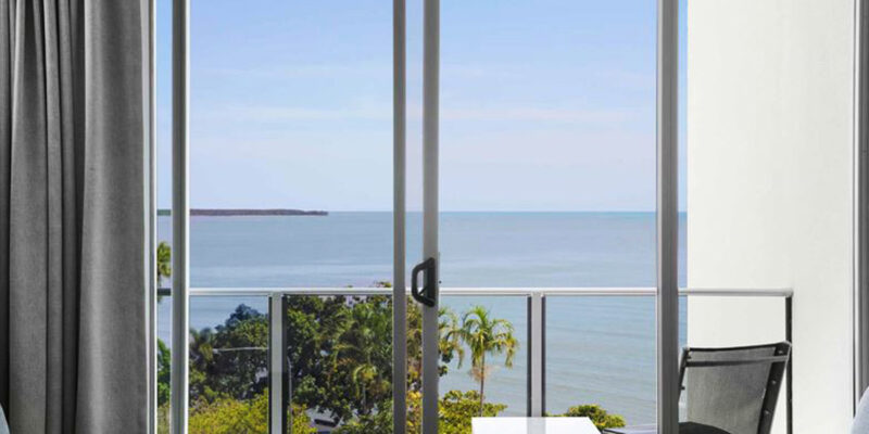 a balcony with sea view at Mantra Trilogy Cairns